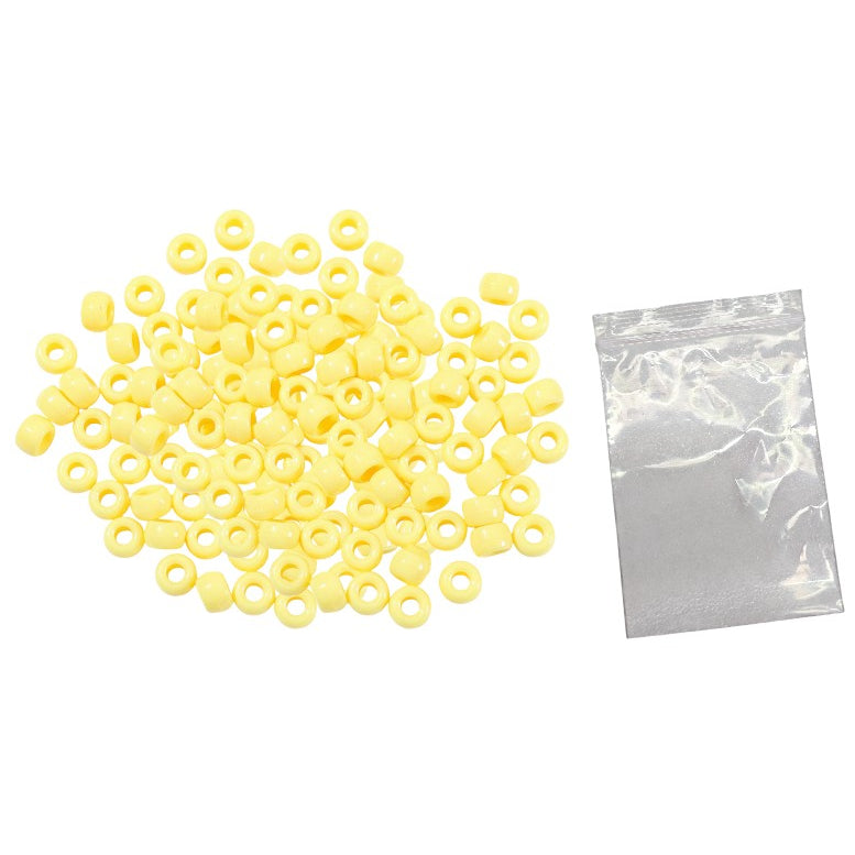 Plastic Pony Beads for Bracelets, Hair Braids, Jewelry Making and DIY Craft Projects