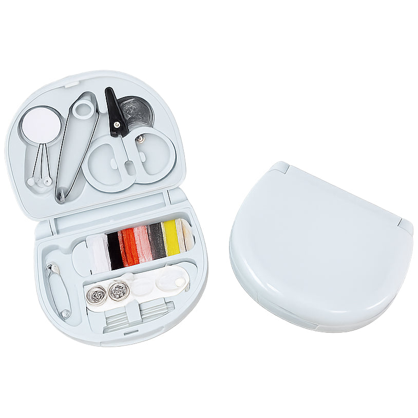 Mini Travel Sewing Kit Portable Heart Shaped Sewing Box Compact Repair, Set of 2