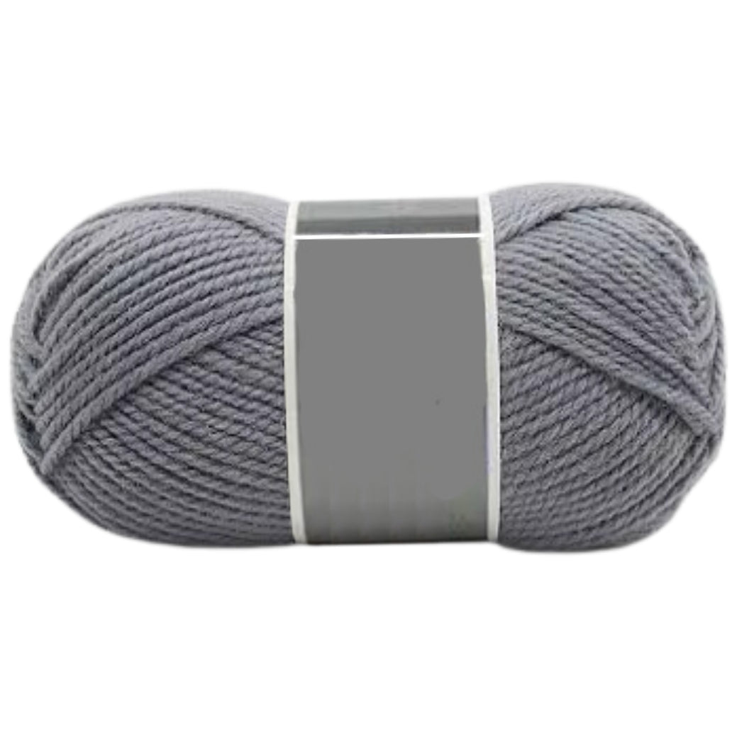 Bulky Merino Wool and Acrylic Blended Knitting Yarn for Craft Projects, 100 Grams/3.53oz 120 Yards