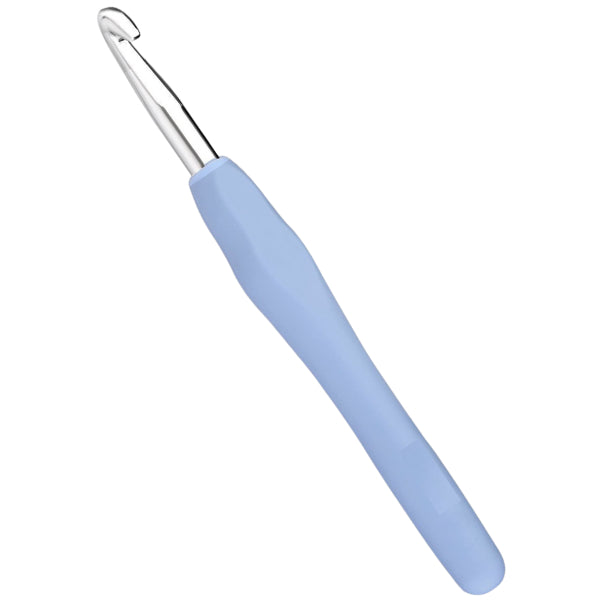 TPR Soft Handle Crochet Hooks – Ergonomic Grip with Smooth Aluminum Hook for Comfortable Crocheting
