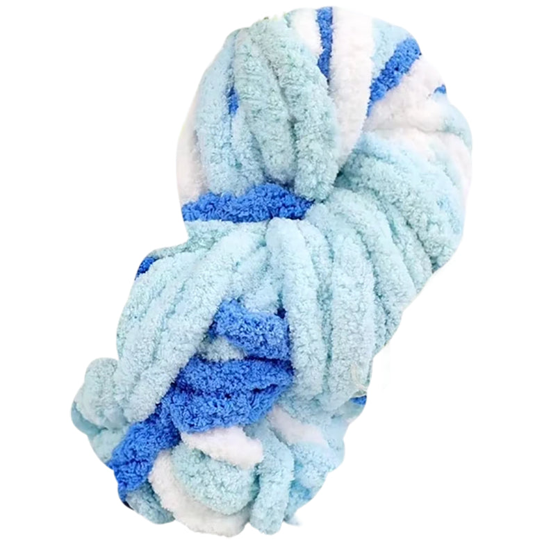 Super Chunky Chenille Yarn Soft Thick Fluffy Polyester for Arm Knitting Blankets and Home Decor, 20mm Thick 250 Grams/8.82oz 27.34 yards