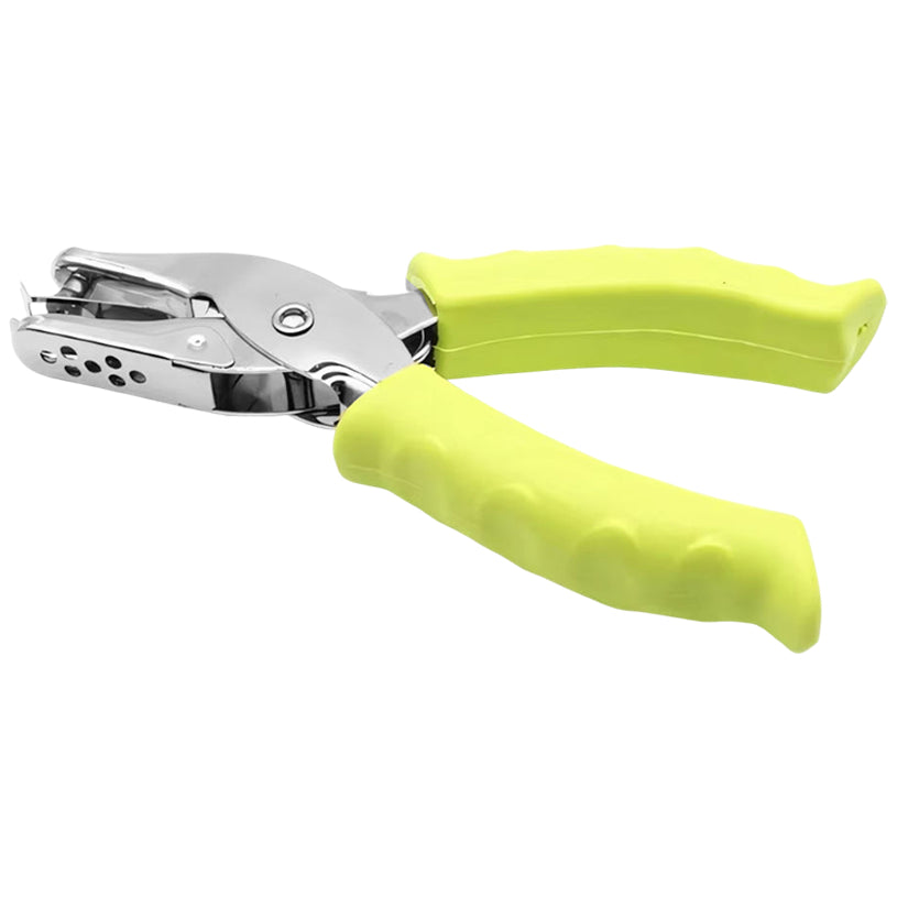 1 Hole 6mm Handheld Metal Paper Punch with Soft Grip for Crafts and Office Use