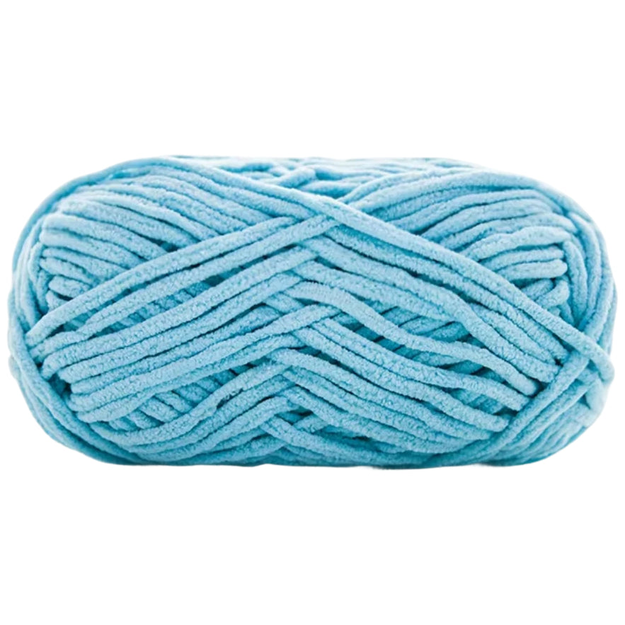 Soft Velvet Chenille Yarn for Crocheting, 100g/3.53oz, 74.3 Yards, Baby Blanket Yarn