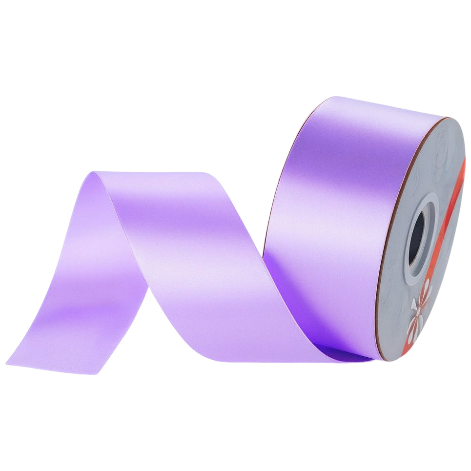 100 Yards Double Faced Cream Satin Ribbon for Gift Wrapping and Wedding Decorations