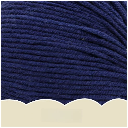 Tibetan Blue Super Soft 4-Ply 50g/1.76oz, 180yds Cotton Acrylic Blend Yarn, Sport Weight for Sweaters, Dolls, and Baby Crochet