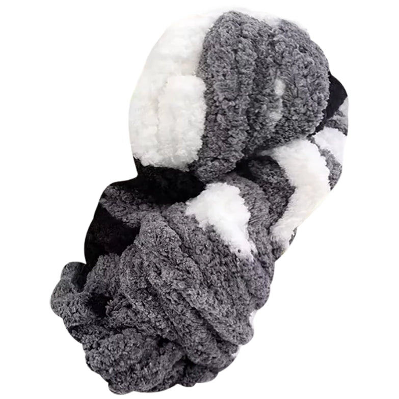 Super Chunky Chenille Yarn Soft Thick Fluffy Polyester for Arm Knitting Blankets and Home Decor, 20mm Thick 250 Grams/8.82oz 27.34 yards