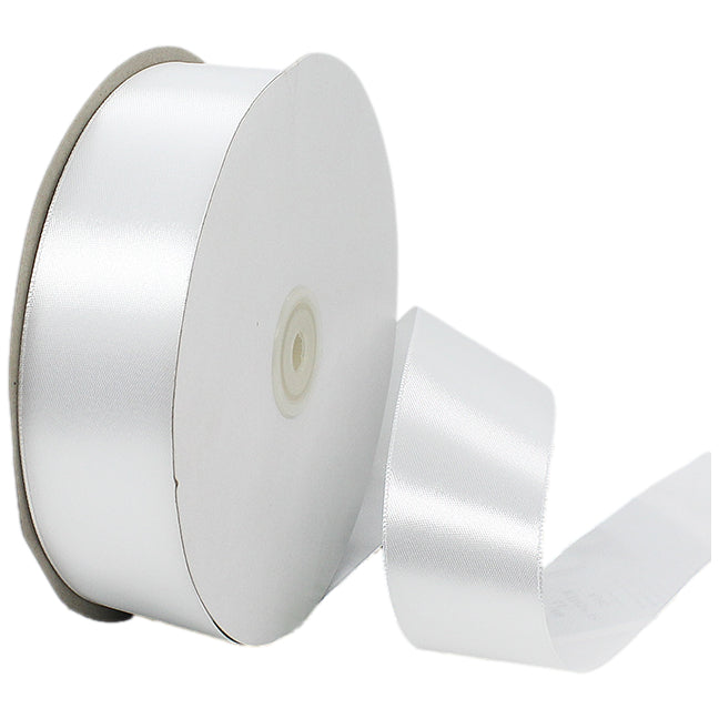 White Satin Ribbon 1.5 Inch Wide, 100 Yards for Gift Wrapping, Bows, Wedding and Crafts