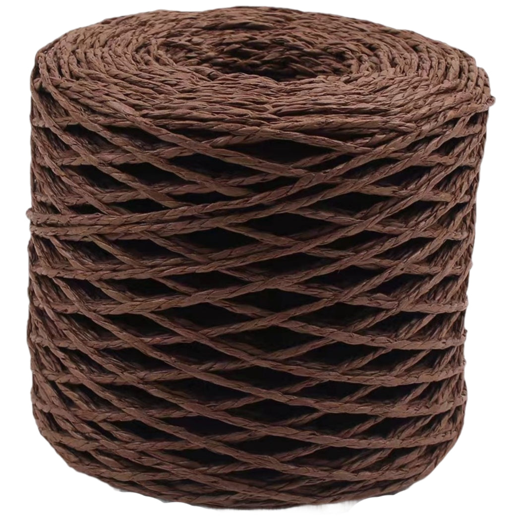 Colorful Double Strand Raffia Paper Rope 200m for DIY Hats, Bags & Crafts, 110 Grams/3.88oz 218.72 yards