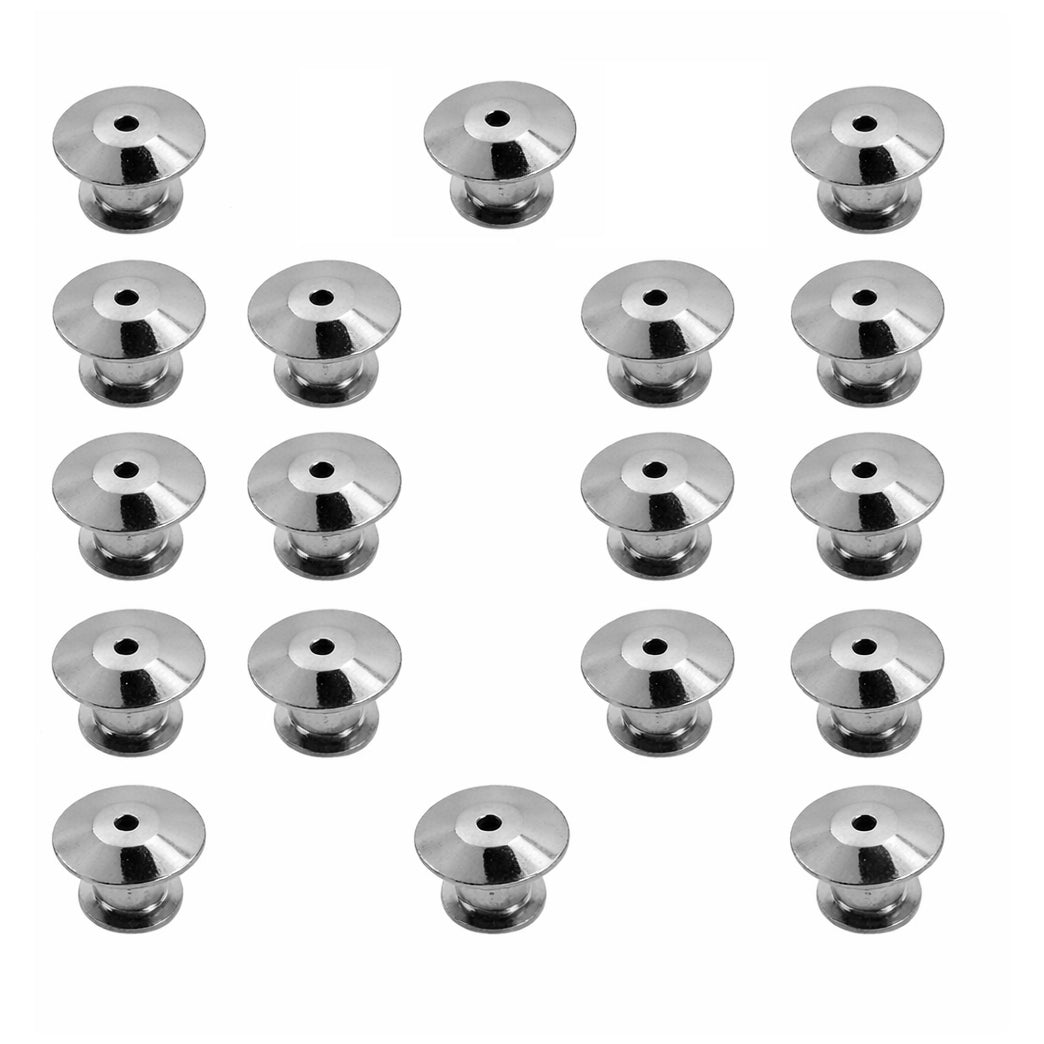 Metal Locking Pin Backs Secure Clasp Keepers for Brooch Enamel and Lapel Pins