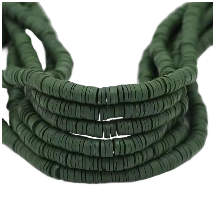6mm Heishi Clay Beads for Jewelry Making Bracelets and Necklaces, Pack of 3000