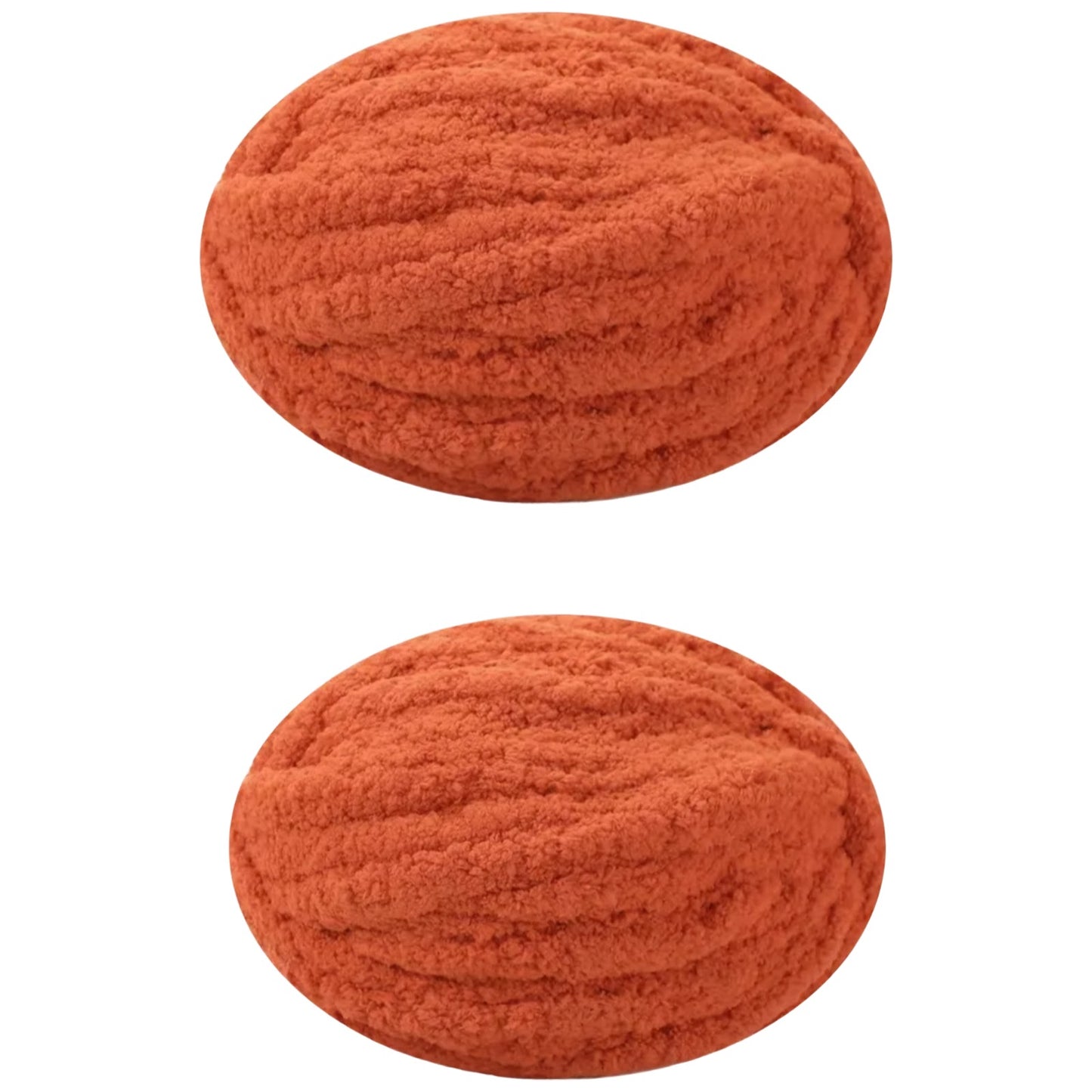 Jumbo Chunky Chenille Yarn for Knitting Crochet Weaving Blankets and DIY Craft Projects 250 Grams/8.82oz 29.53 yards, Pack of 2