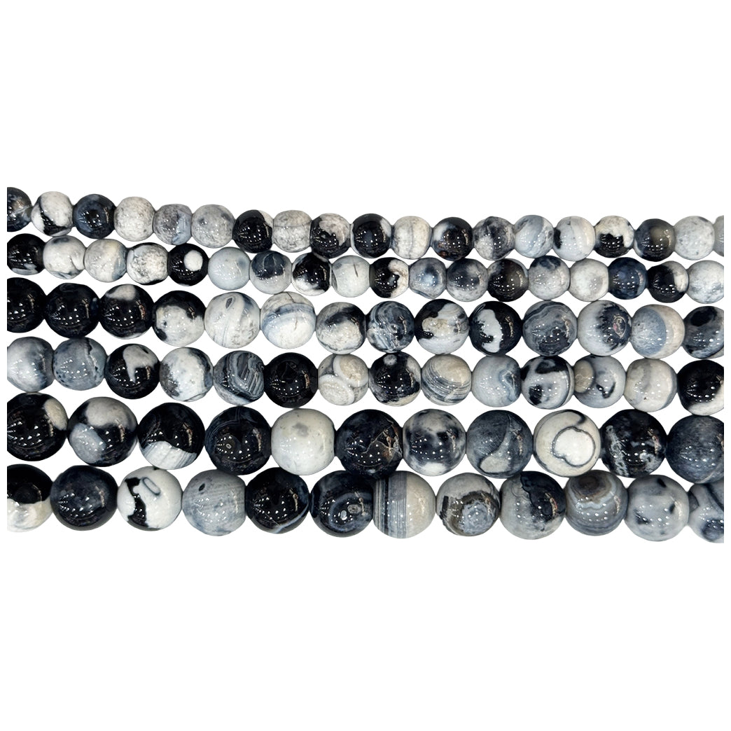 Natural Hematite Gemstone Round Beads 15 Inch Strand for Jewelry Making and Craft Design
