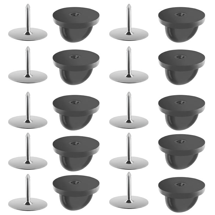 Rubber Butterfly Clutch Pin Backs 9mm x 10mm for Lapel Enamel Pins Badges and Jewelry Making