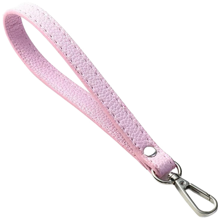 PU Leather Wristlet Strap with Metal Clasp, Replacement Hand Strap for Wallets, Purses, Clutches, and Keys