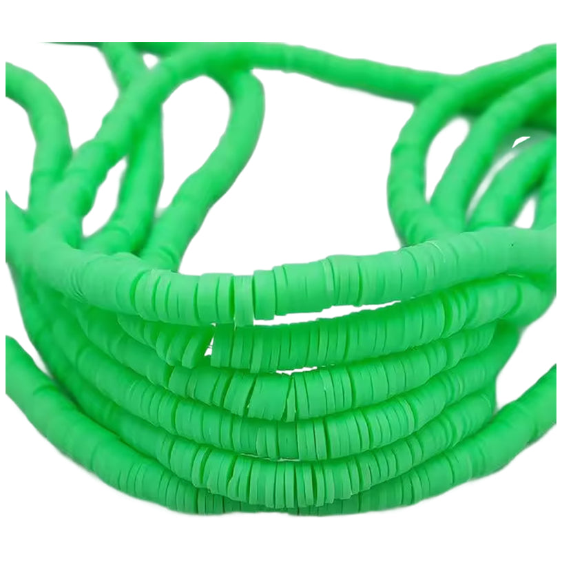 6mm Heishi Clay Beads for Jewelry Making Bracelets and Necklaces, Pack of 3000