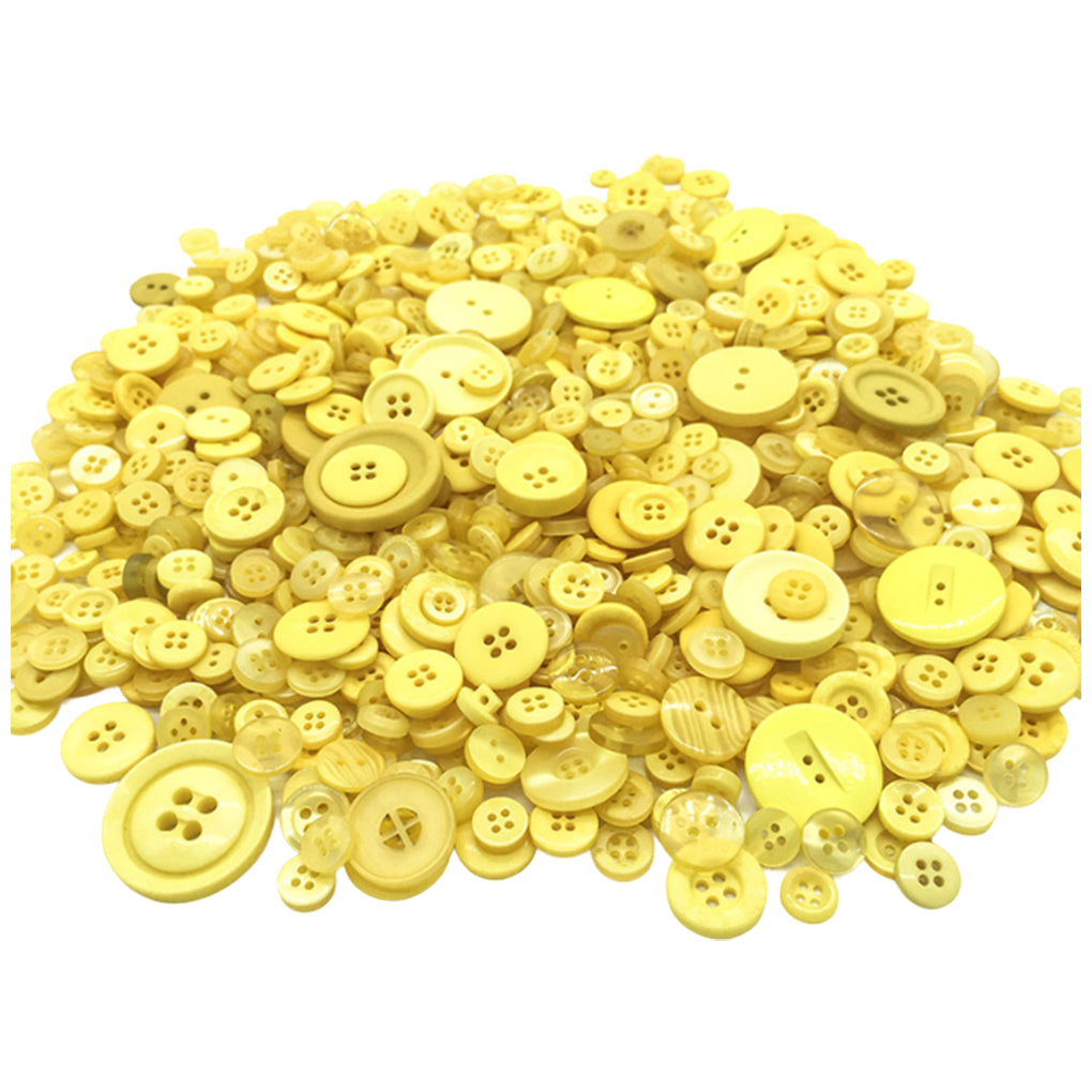 Assorted Resin Buttons Set for Sewing, Crafts, and DIY Clothes Decoration, Pack of 600