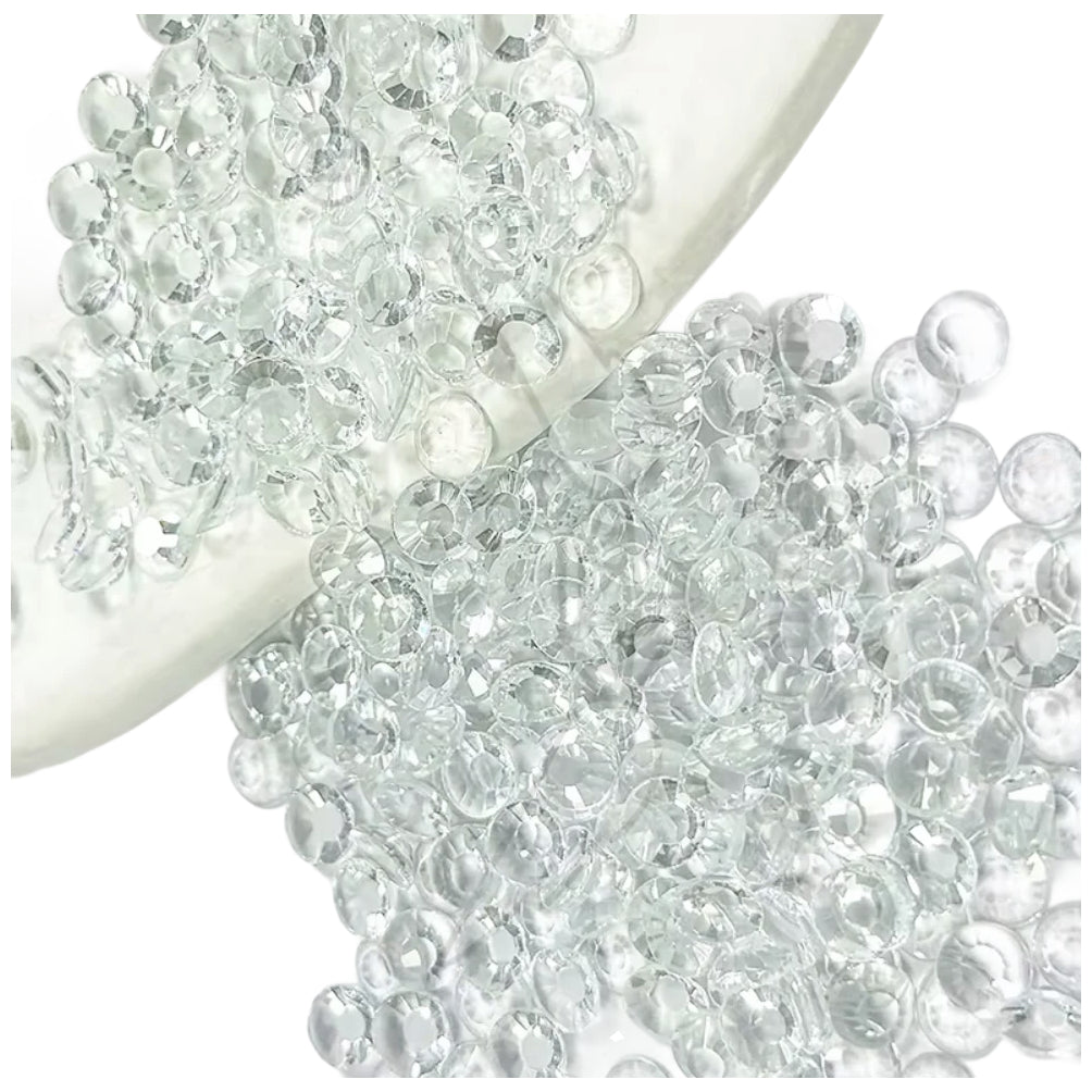 Shiny Hotfix Flatback Glass Rhinestones for Nail Art, Clothing, Crafts, DIY Crystal Decorations