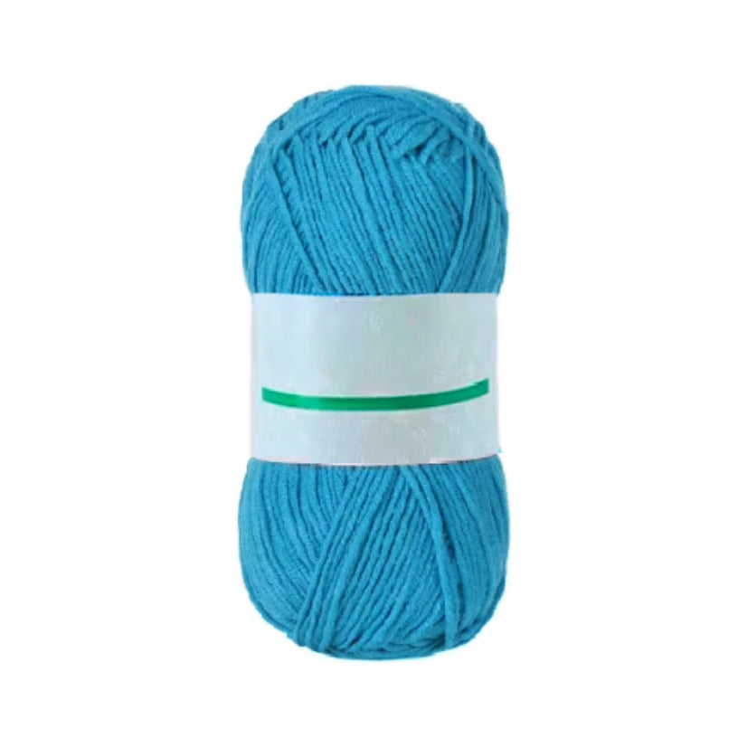 Premium Cotton Yarn – Soft, Super Fine #1 for Crochet & Knitting, 50 Grams/1.76oz 186 Yards