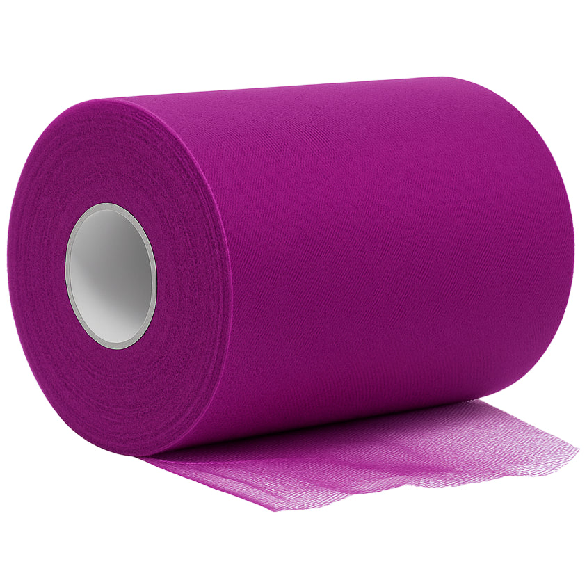 6 Inch x 100 Yards Polyester Tulle Fabric Roll for Crafts, Gift Wrapping & Party Decorations
