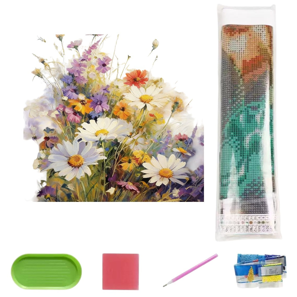 5D Full Drill Diamond Painting Kit 30x40cm HD Canvas with Tools for DIY Wall Decor Gift Crafts