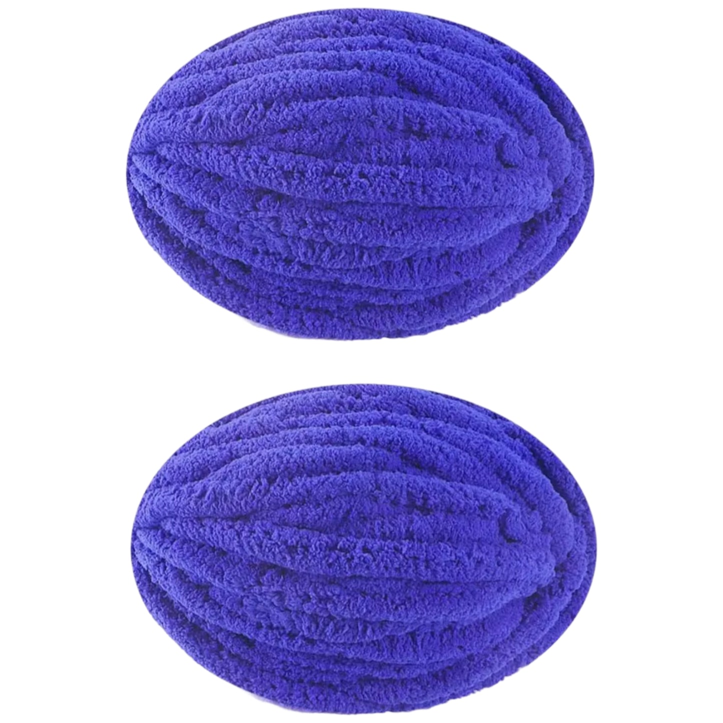 Jumbo Chunky Chenille Yarn for Knitting Crochet Weaving Blankets and DIY Craft Projects 250 Grams/8.82oz 29.53 yards, Pack of 2