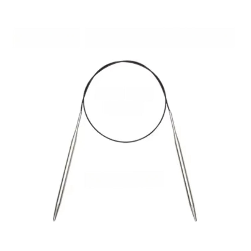 Stainless Steel Circular Knitting Crochet Needles, 80cm for Durable and Precise Stitching