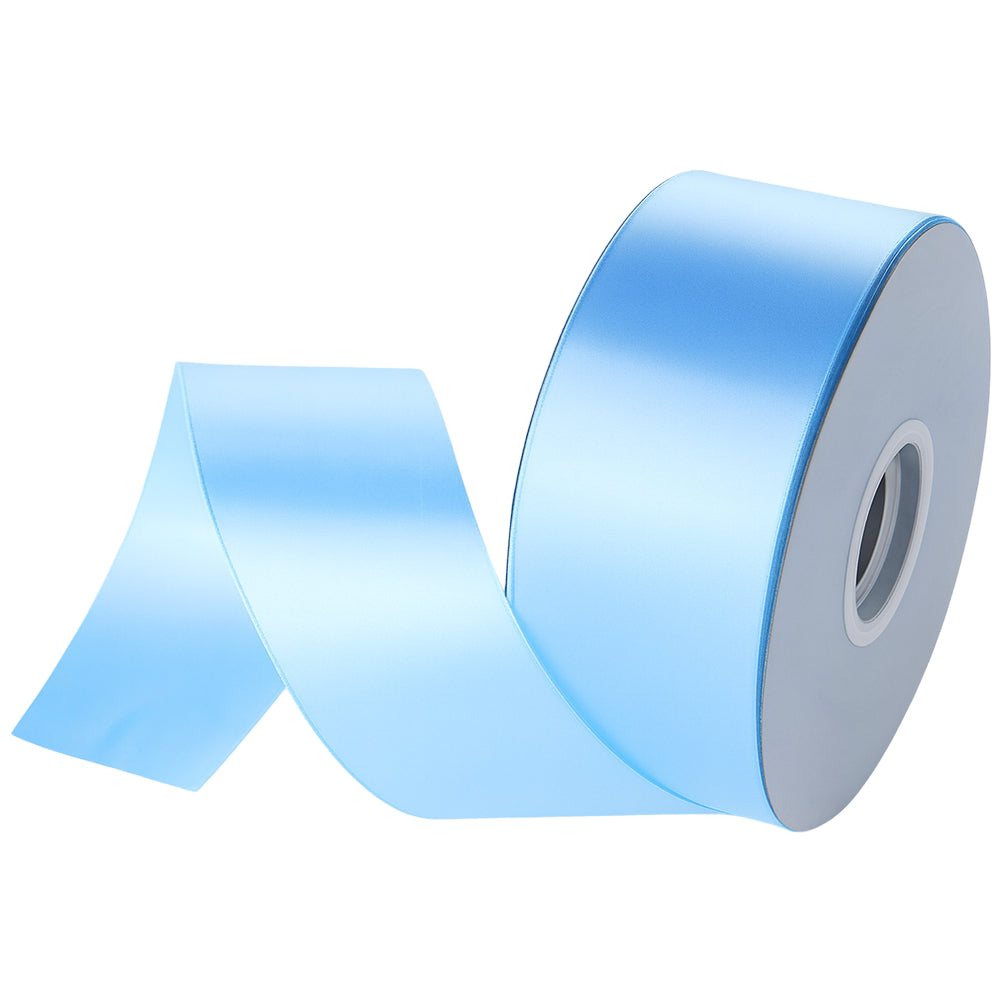 100 Yards Double Faced Cream Satin Ribbon for Gift Wrapping and Wedding Decorations