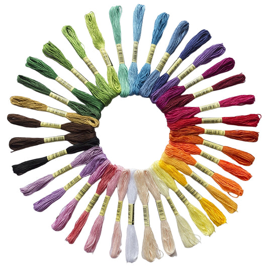Embroidery Floss Pack 8.7 Yards Threads for Cross Stitch Needlepoint Smocking Punch Needle Applique Quilting Crafts