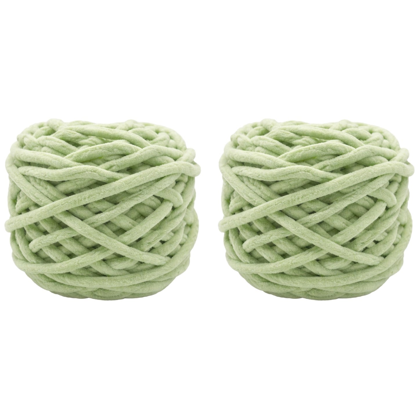 Soft Chenille Yarn for Crocheting Knitting Plush Crafts Blankets Scarves Hats and DIY Projects 100 Grams/3.52oz 54.68 yards, Pack of 2