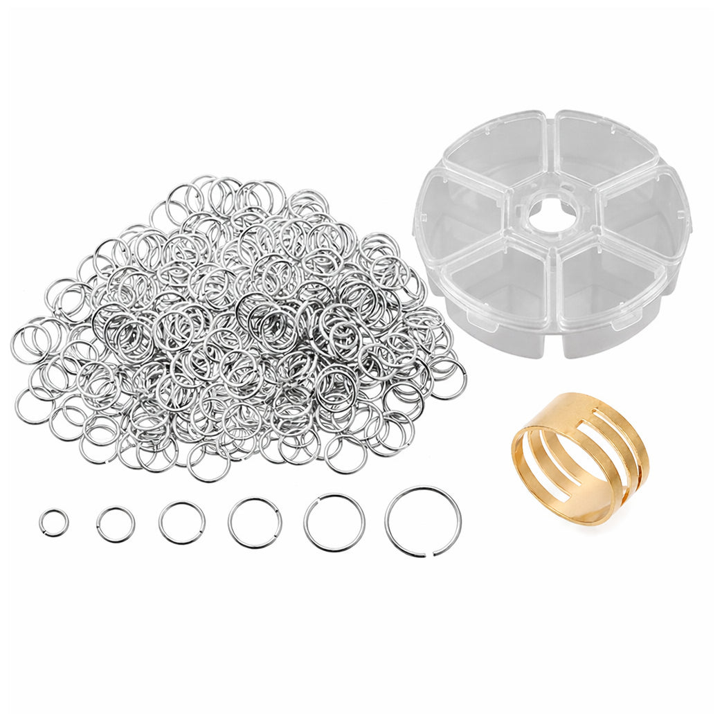 Stainless Steel 18 Gauge Jump Rings Open Connector Rings for Jewelry Making, Chainmail, Keychains and DIY Crafts