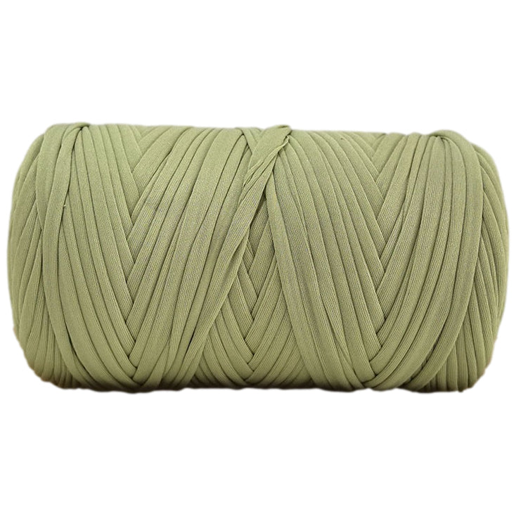 Polyester T-Shirt Yarn Thick Crochet Fabric Ribbon for Knitting Bags, Rugs, and Crafts, 400 Grams/14.11oz, 142.17 yards