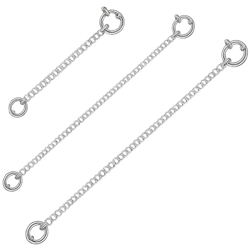 14K Gold Necklace Extender Chain 925 Sterling Silver Bracelet Anklet Extension Chain for Jewelry