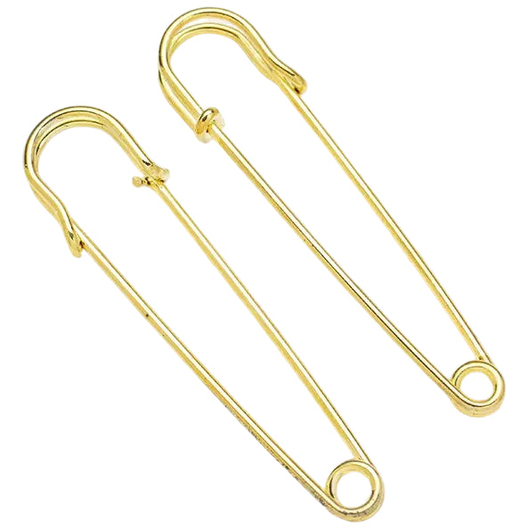 4 Inch Heavy Duty Safety Pins Set for Clothes, Blankets, Kilts, Leather, and Craft Projects
