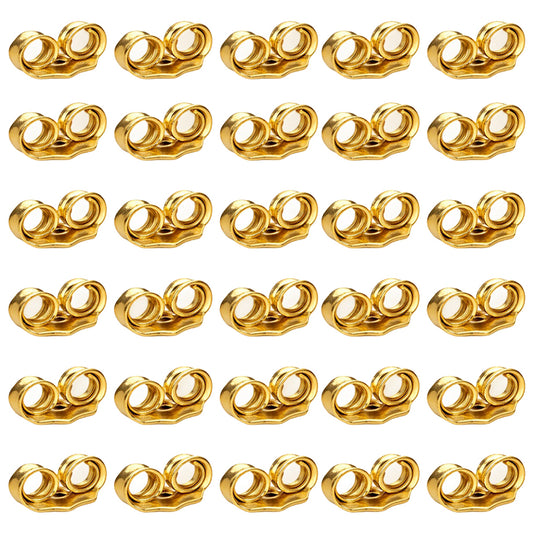 Secure Locking Earring Backs Replacement for Stud Earrings and Posts, 15 Pairs