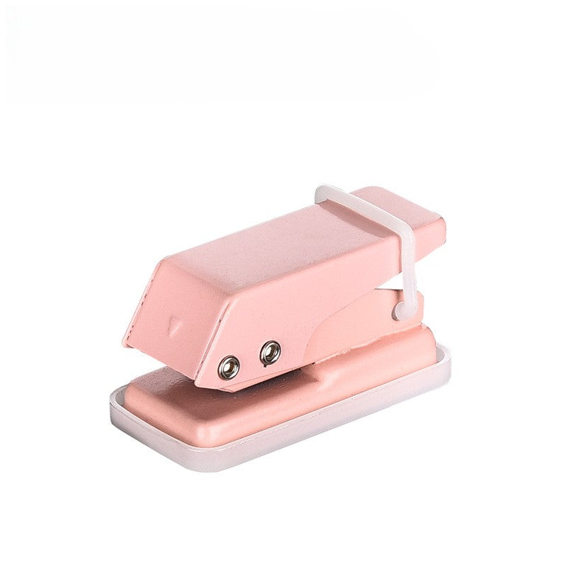 6mm Single Hole Paper Punch Reduced Effort Handheld Puncher with Lock for Office Crafts Ticketing and DIY Projects