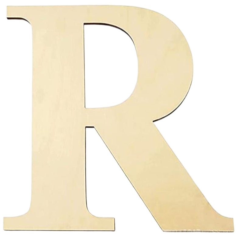 17 Inch Large Unfinished Wooden Letters and Numbers for Crafts and Home Event Decorations