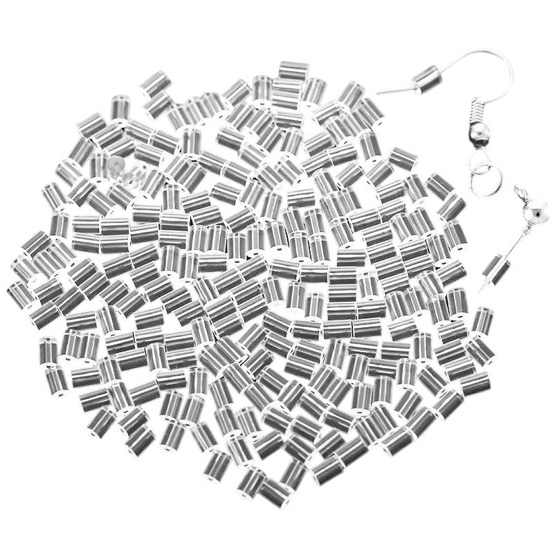 Soft Clear Silicone Earring Backs for Studs, Hypoallergenic Replacement Stoppers for Secure Everyday Wear