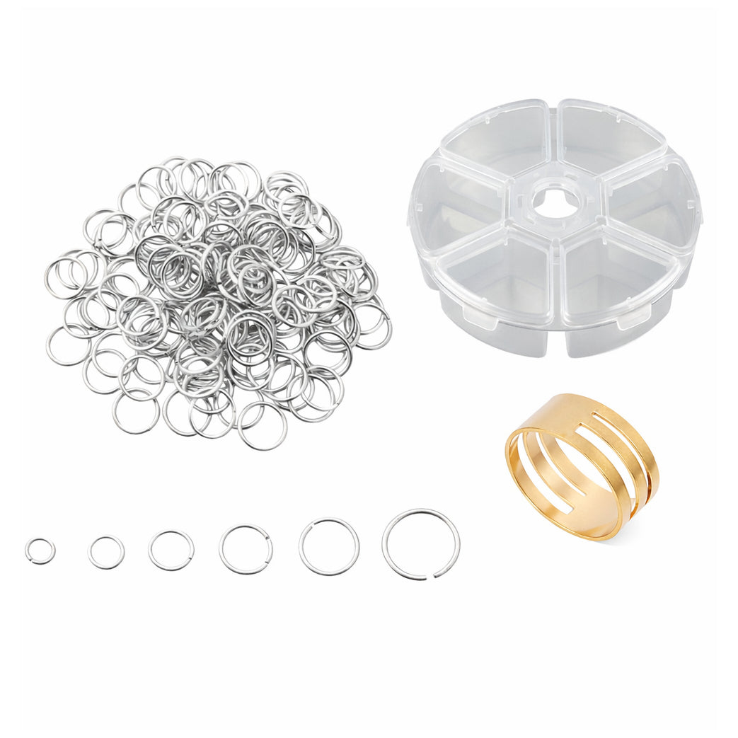 Stainless Steel 18 Gauge Jump Rings Open Connector Rings for Jewelry Making, Chainmail, Keychains and DIY Crafts
