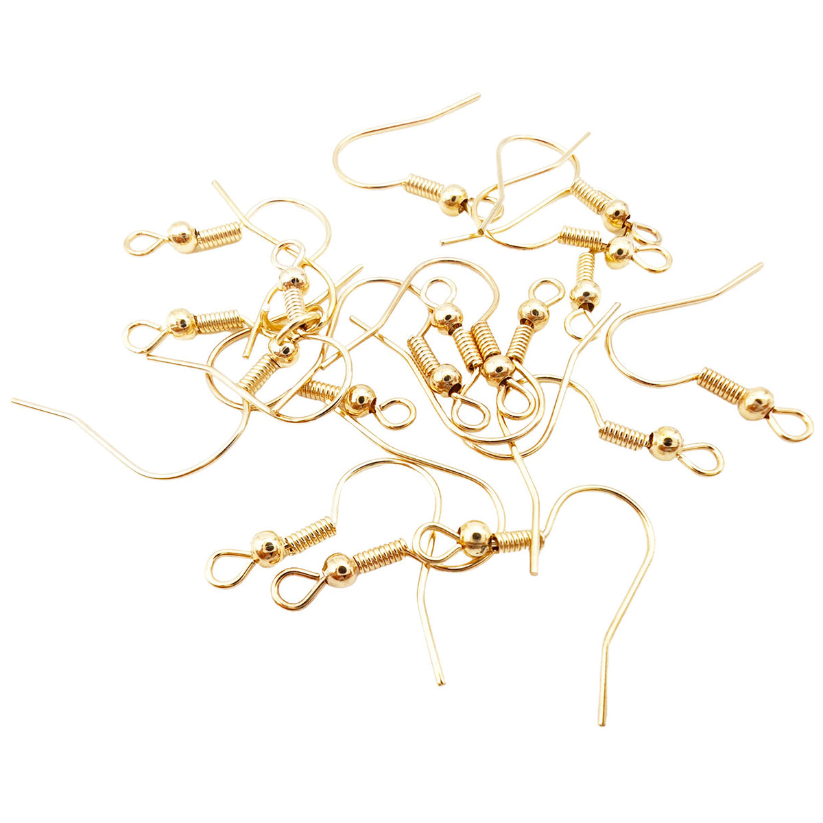 Stainless Steel Fish Hook Earring Wires Nickel Free French Hooks Coil and Ball Style for Jewelry Making DIY Crafts