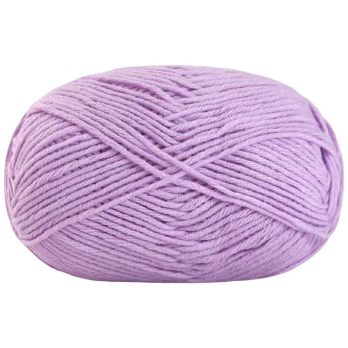 Soft Cotton Acrylic Blend Yarn for Crochet Knitting Amigurumi Projects, 50 Grams/1.76oz 140 yards