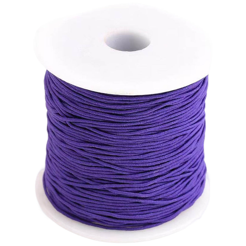 100m by 1mm Round Elastic Cord Polyester Rubber Stretch String for Jewelry Making and Crafts