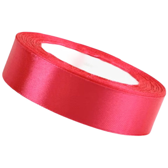 Single Face Polyester Satin Ribbon 1 Inch 25 Yards Solid Fabric for Gift Wrapping Bows and Decor