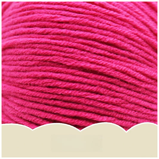 Rose Red Super Soft 4-Ply 50g/1.76oz, 180yds Cotton Acrylic Blend Yarn, Sport Weight for Sweaters, Dolls, and Baby Crochet