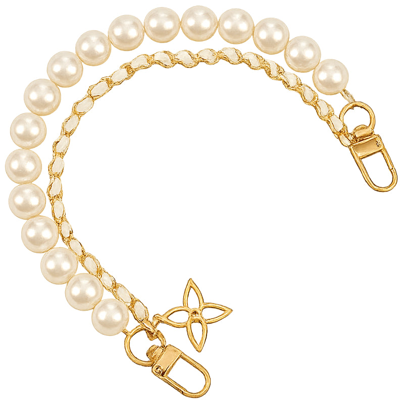Pearl Purse Chain 12mm x 26cm Metal Handbag Strap Replacement for Shoulder and Crossbody Bags