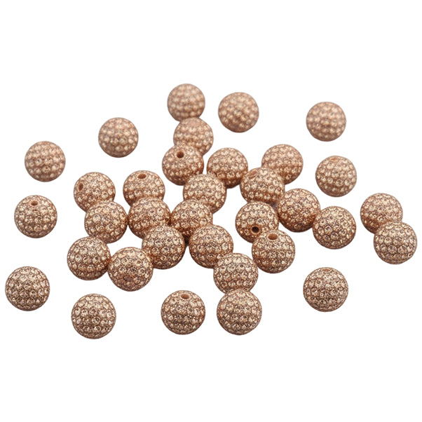 Sparkle Rhinestone Clay Beads Round Disco Spacer Beads for Jewelry Making, Bracelets, Earrings and DIY Craft Projects