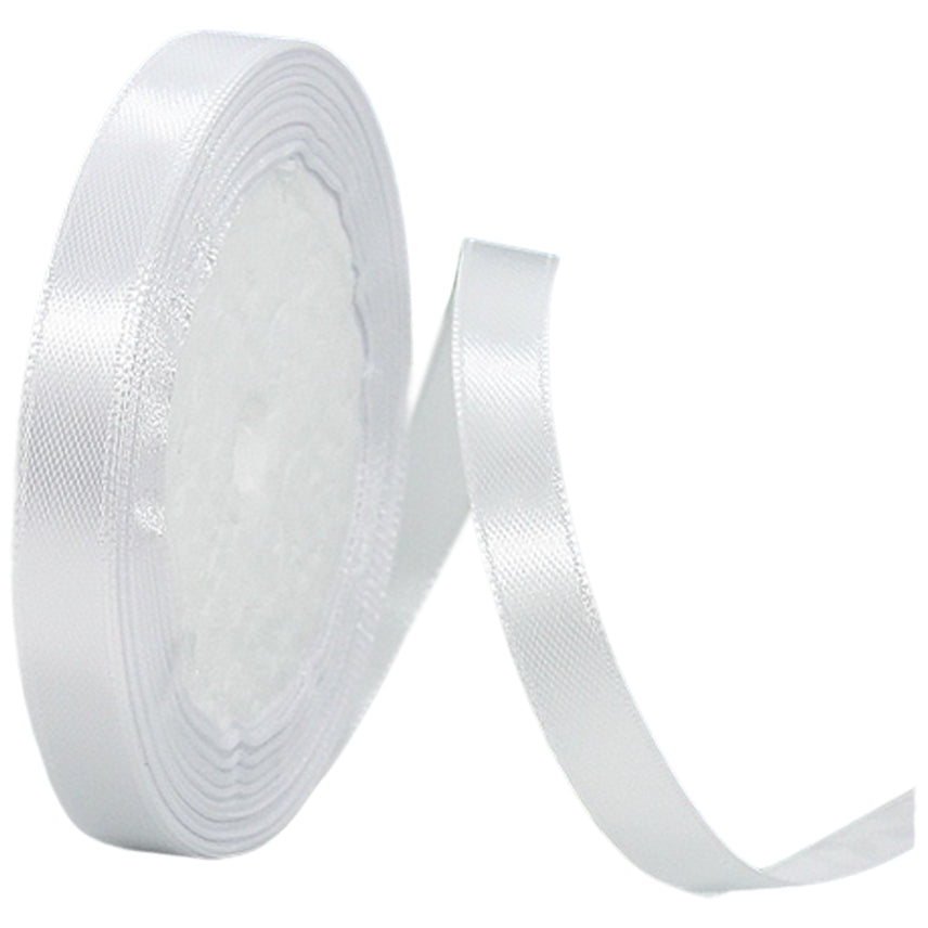 Black Double Faced Satin Ribbon 1/4 Inch x 25 Yards for Gift Wrapping and Decorations