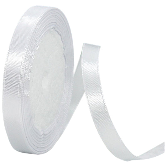 Black Double Faced Satin Ribbon 1/4 Inch x 25 Yards for Gift Wrapping and Decorations