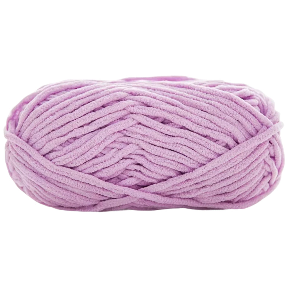 Soft Velvet Chenille Yarn for Crocheting, 100g/3.53oz, 74.3 Yards, Baby Blanket Yarn