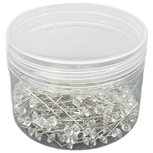 Crystal Head Diamond Bouquet Pins Nickel Plated Stainless Steel Corsage Pins for Wedding Bouquets and DIY Crafts