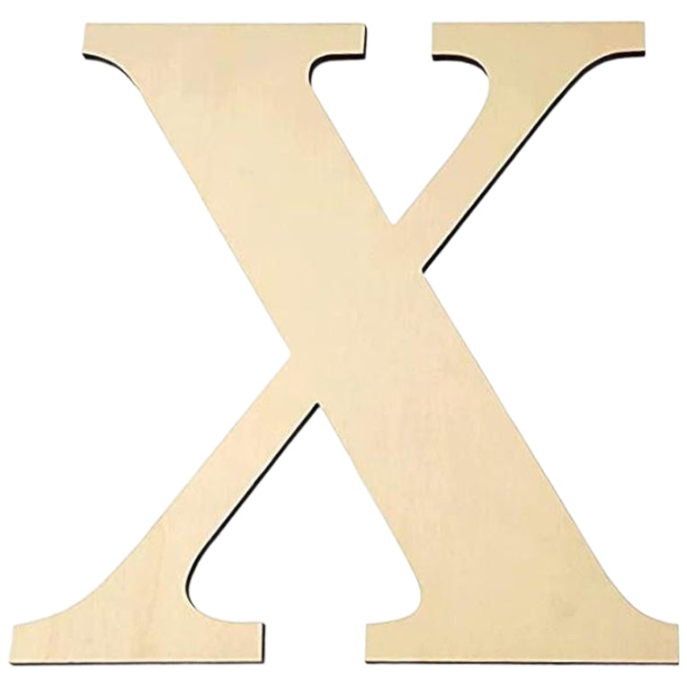 17 Inch Large Unfinished Wooden Letters and Numbers for Crafts and Home Event Decorations